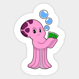 Octopus Poker Poker cards Sticker